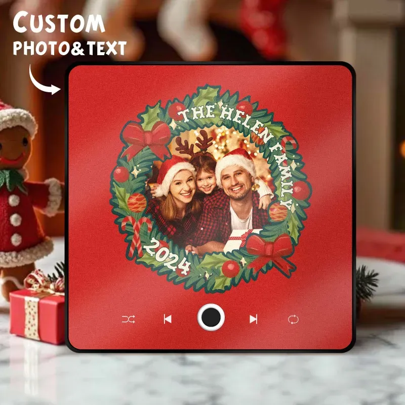 Personalized  Photo Music Fridge Magnet Christmas Gifts for Lovers Personalized Music Magnets Can Play Songs Christmas Gift - yourphotoblanketuk