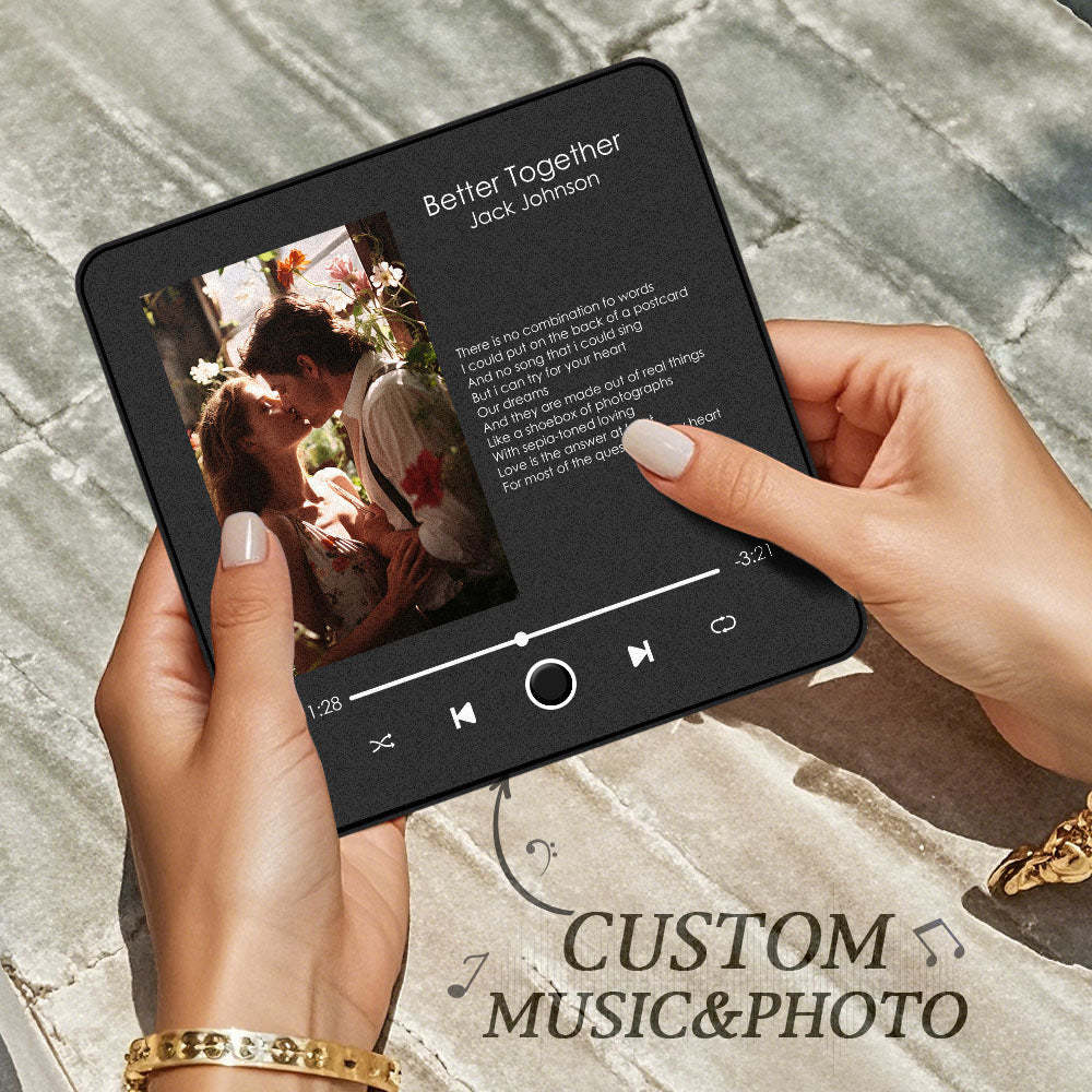 Customized Album Fridge Magnet Personalized Music Fridge Magnet Can Play Songs and Adjust Volume - yourphotoblanketuk