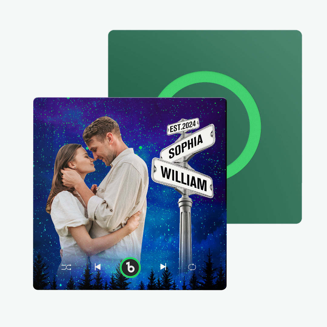 New 4.0 Upgrade Custom Music Fridge Magnet Street Sign Style Fridge Magnet Gift for Lover - yourphotoblanketuk