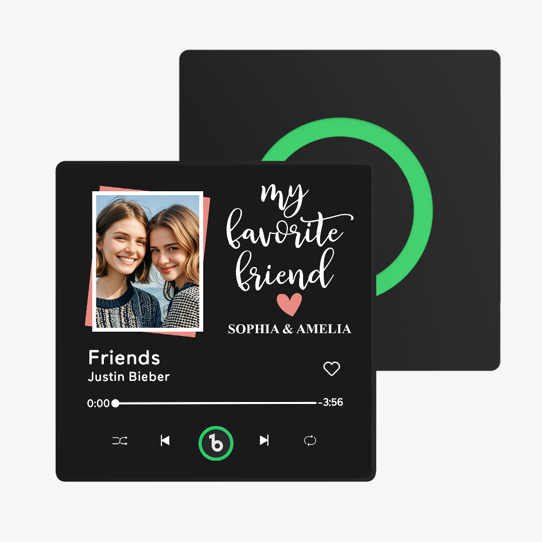 Personalized Music Fridge Magnet Colorful Album Fridge Magnet Can Plays Song FridgeBeats Pro Supports Bluetooth Connectivity Gift for Friends Couples - yourphotoblanketuk