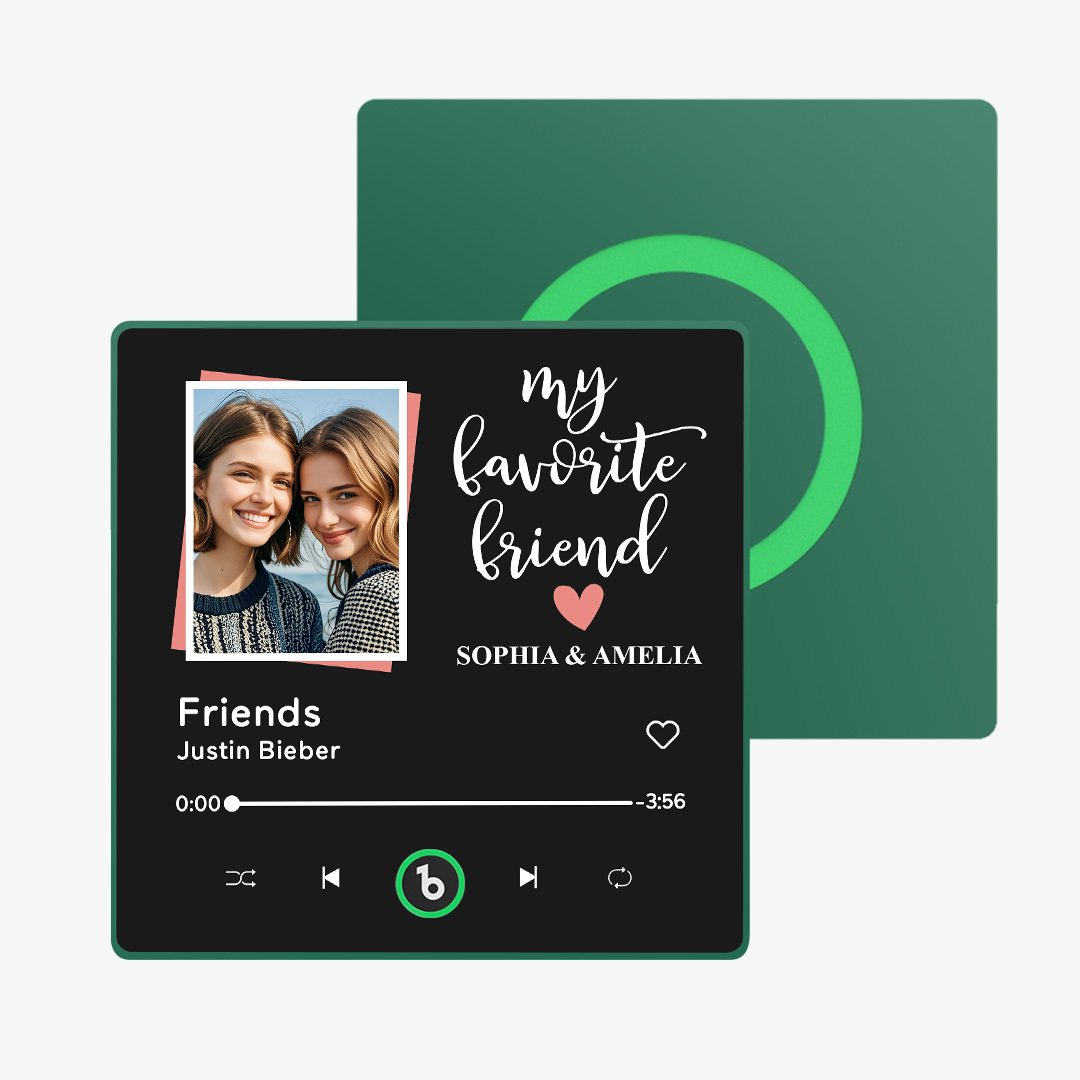 Personalized Music Fridge Magnet Colorful Album Fridge Magnet Can Plays Song FridgeBeats Pro Supports Bluetooth Connectivity Gift for Friends Couples - yourphotoblanketuk