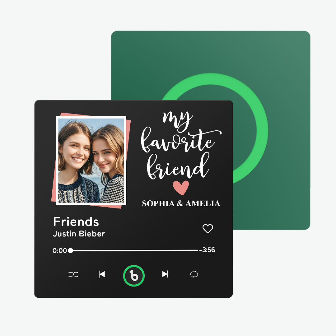Personalized Music Fridge Magnet Colorful Album Fridge Magnet Can Plays Song FridgeBeats Pro Supports Bluetooth Connectivity Gift for Friends Couples - yourphotoblanketuk