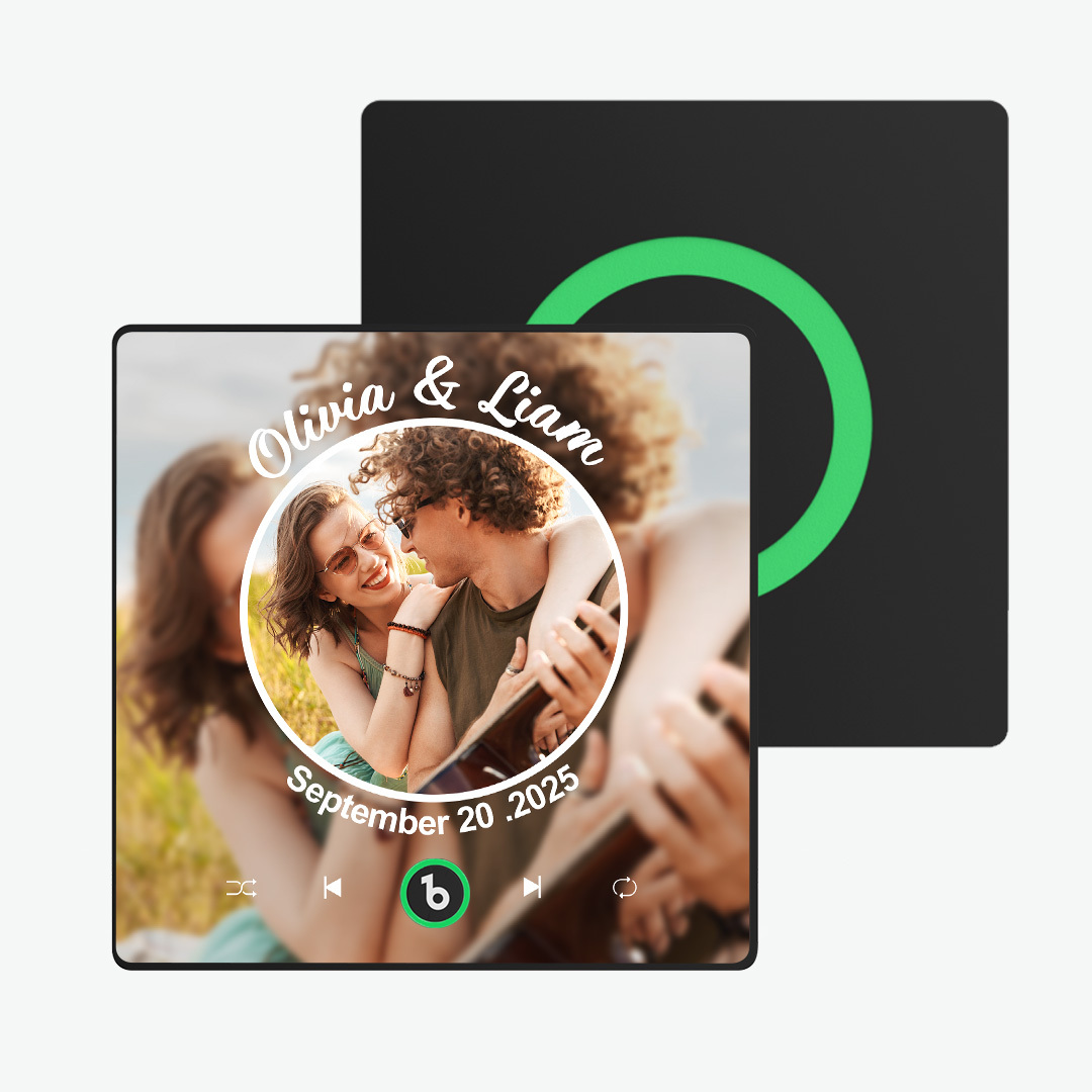 Customized Photo & Music Fridge Magnets Personalized Memory Photo Colorful Album Fridge Magnet Can Plays Song FridgeBeats Pro Supports Bluetooth Connectivity Home Decor Valentine's Day Gifts - yourphotoblanketuk