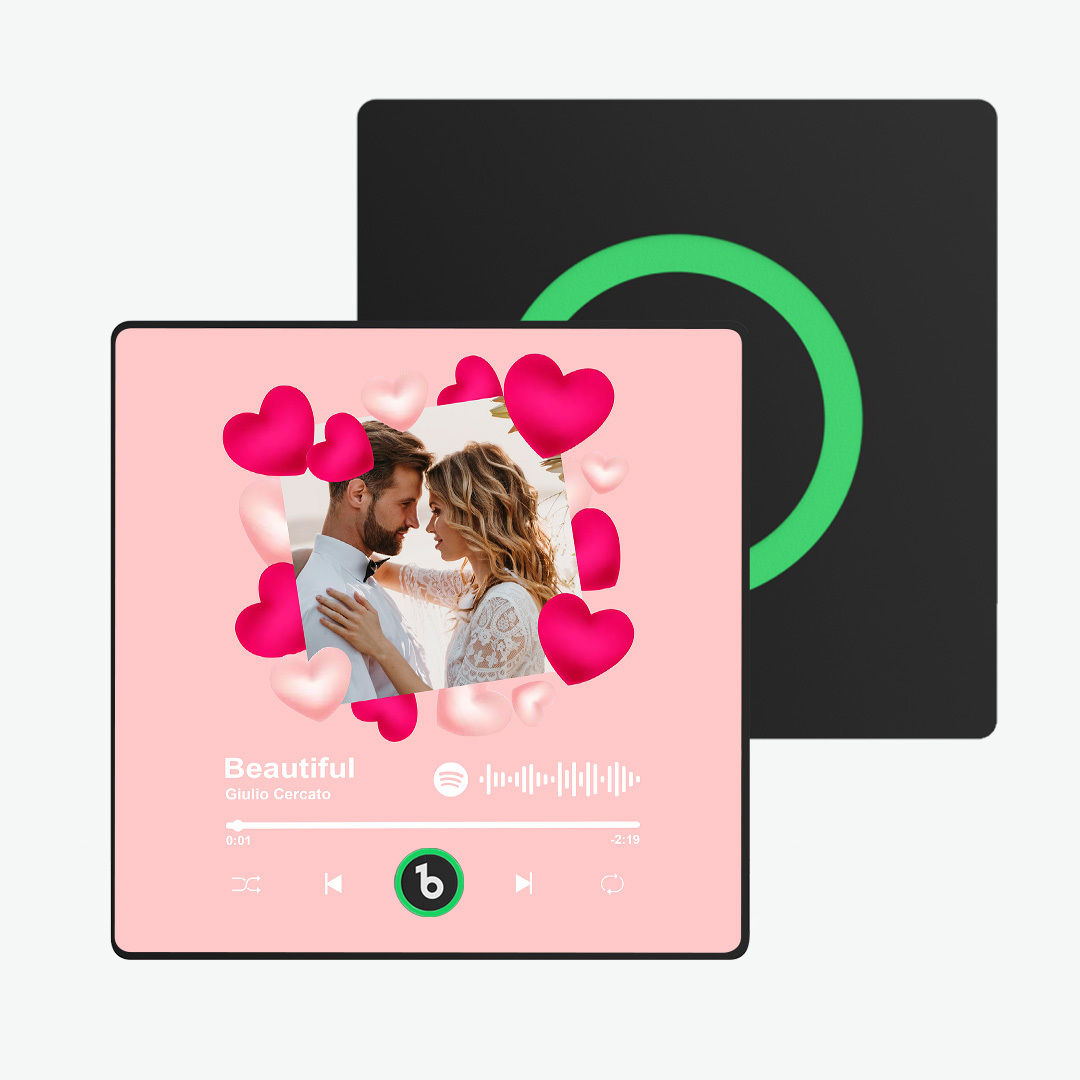 Custom Wedding Photo Fridge Magnets Personalized First Dance Song Magnets Can Play Music Customizable Picture Fridge Magnets Anniversary Valentine's Day Gifts Home Decor for Wife Husband - yourphotoblanketuk