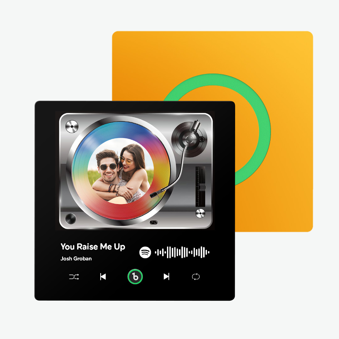 New 4.0 Upgrade Photo Colorful Album Fridge Magnet Personalized Music Fridge Magnet Can Plays Song FridgeBeats Pro Supports Bluetooth Connectivity Home Decor Valentine's Day Gifts - yourphotoblanketuk