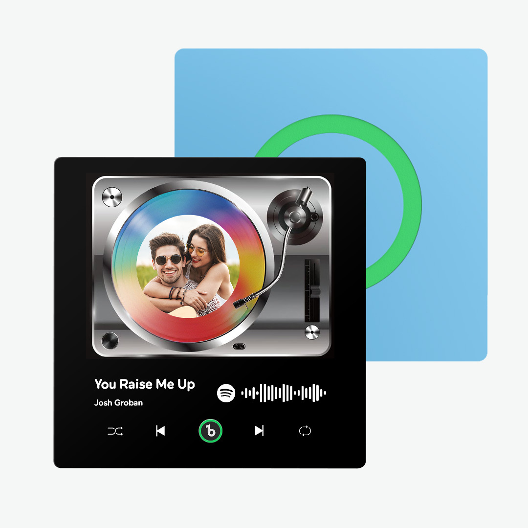 New 4.0 Upgrade Photo Colorful Album Fridge Magnet Personalized Music Fridge Magnet Can Plays Song FridgeBeats Pro Supports Bluetooth Connectivity Home Decor Valentine's Day Gifts - yourphotoblanketuk