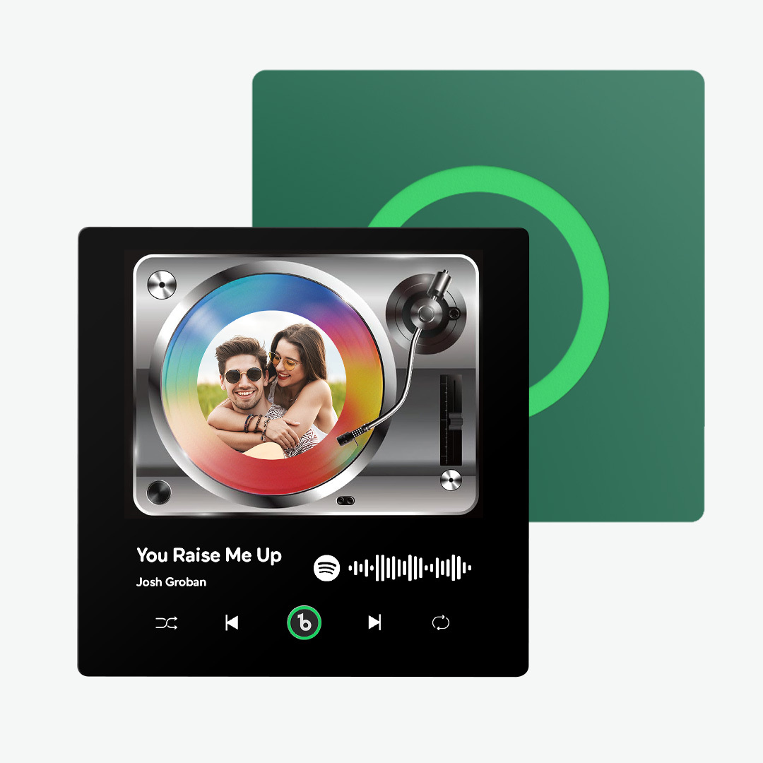New 4.0 Upgrade Photo Colorful Album Fridge Magnet Personalized Music Fridge Magnet Can Plays Song FridgeBeats Pro Supports Bluetooth Connectivity Home Decor Valentine's Day Gifts - yourphotoblanketuk