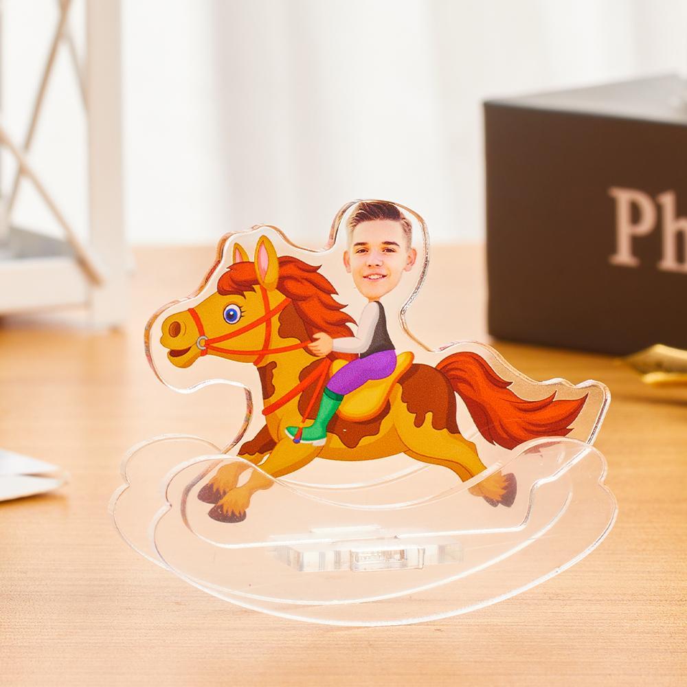 Unique Rider Gifts Custom MiniMe Roly-poly Plaque Frame Personalized Desktop Tumbler