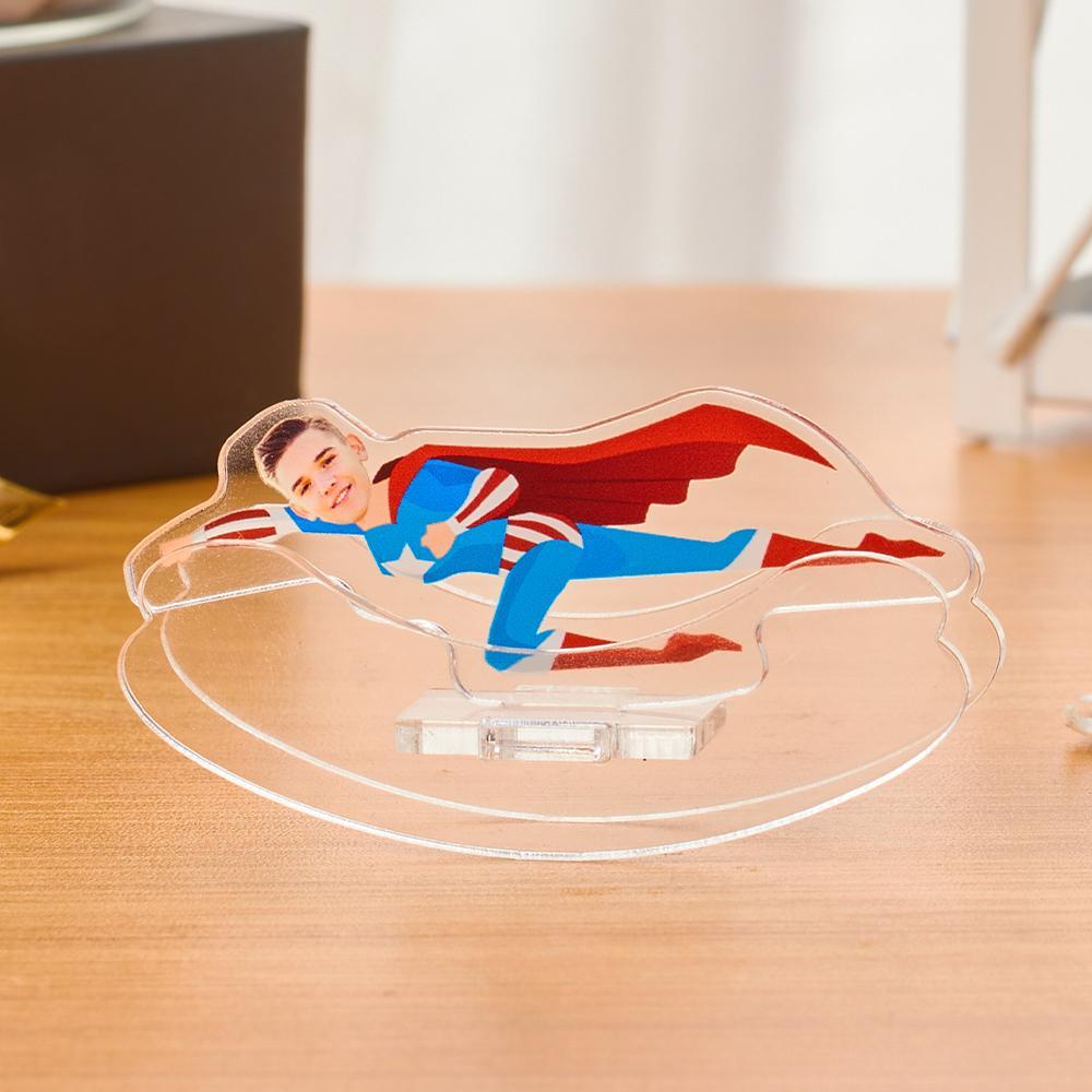 Custom Tumbler Personalized Tumbler Unique Superman Gifts Custom MiniMe Roly-poly Plaque Frame