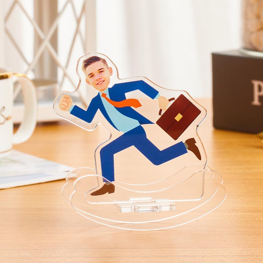 Unique Office Worker Gifts Custom MiniMe Roly-poly Plaque Frame Personalized Desktop Tumbler