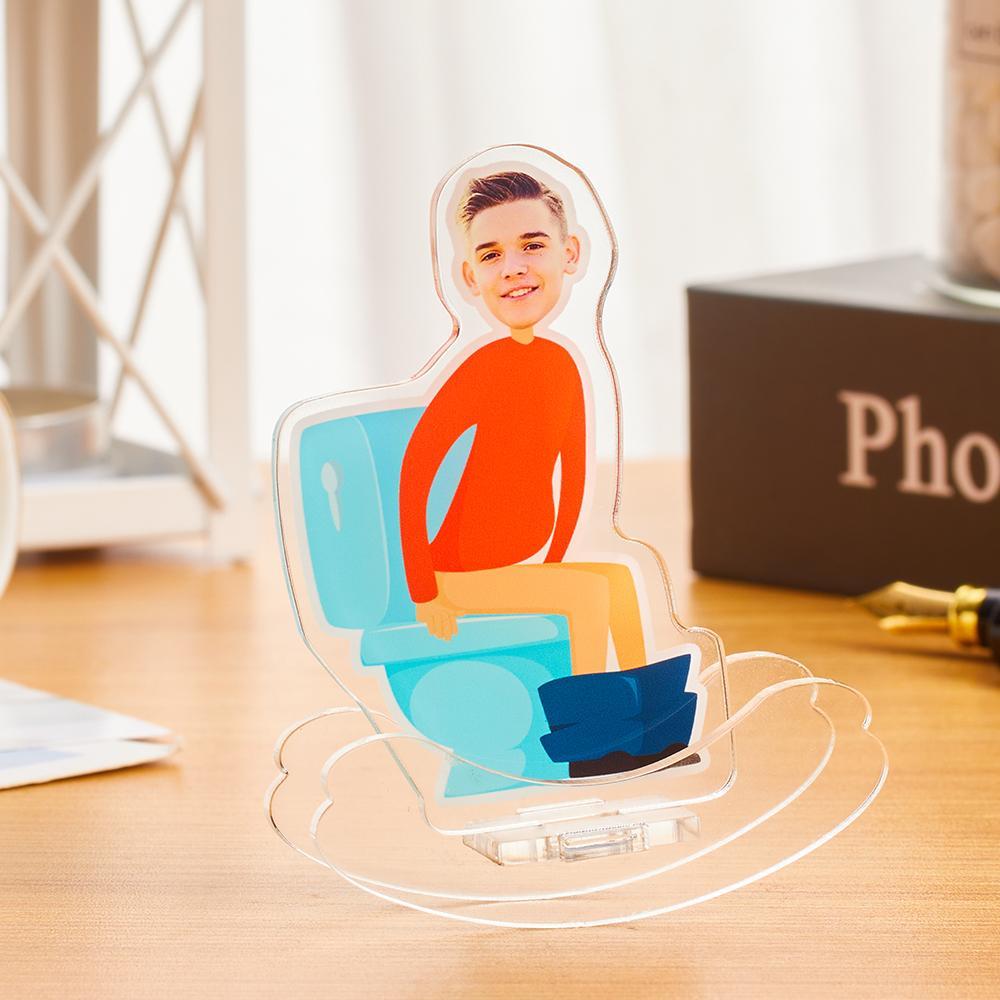 Unique Funny Boy Gifts Custom MiniMe Roly-poly Plaque Frame Personalized Desktop Tumbler