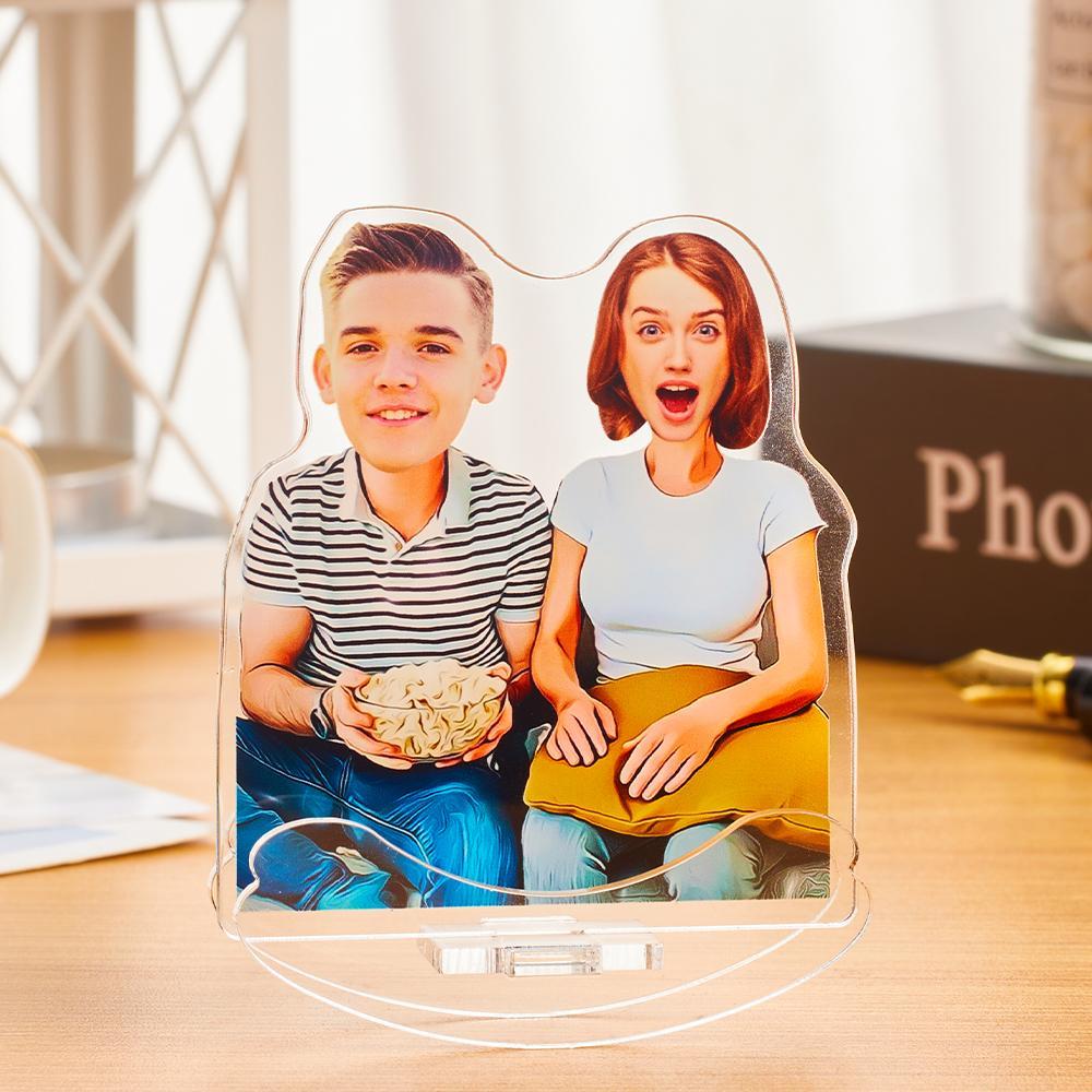 Unique Gifts for Couple Custom MiniMe Roly-poly Plaque Frame Personalized Desktop Tumbler