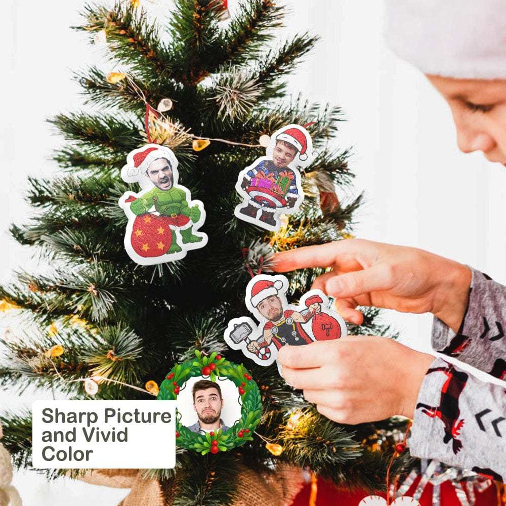 Xmas Suprise Gifts Christmas MiniMe Hanging Decorations Blind Box Custom Face Christmas Hanging Ornaments - Yourphotoblanket