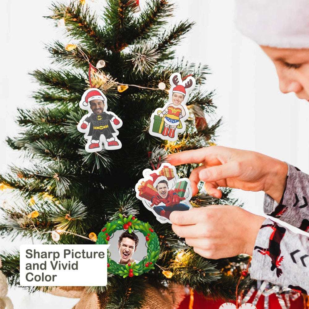 Xmas Suprise Gifts Christmas MiniMe Hanging Decorations Blind Box Custom Face Christmas Hanging Ornaments - Yourphotoblanket