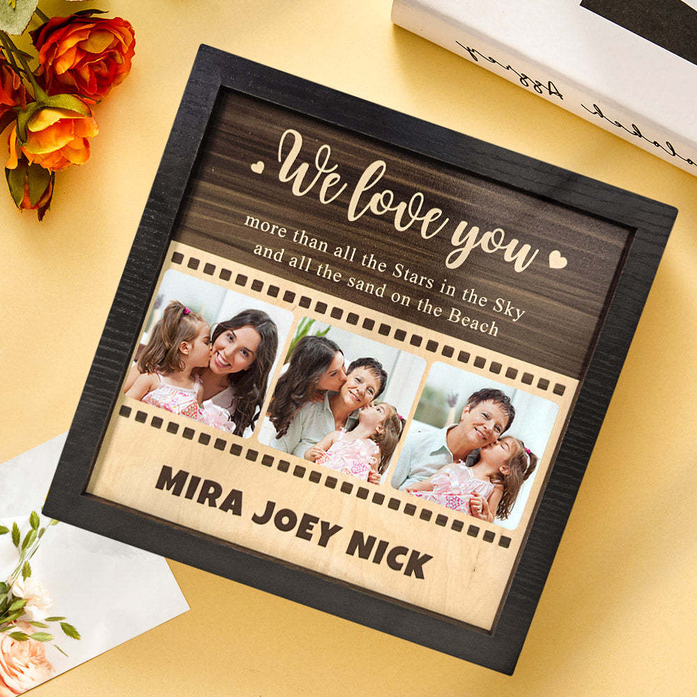 Custom Photo Wooden Ornament Film Photo Plaque Unique Gift for Mom - Yourphotoblanket