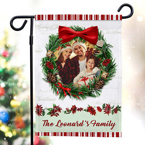 Custom Photo Garden Flag Personalized Engraved Festival Outdoor Yard Flag Decor