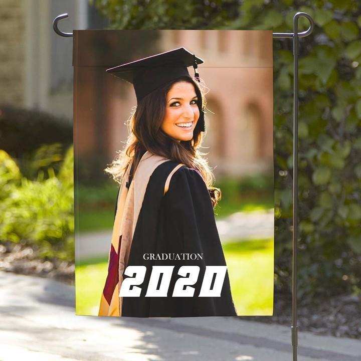 Custom Graduation Photo Garden Flag Outdoor Decor Seasonal Yard Flags