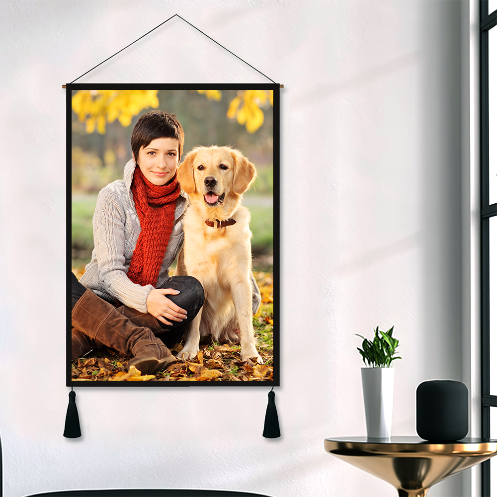 Custom Photo Tapestry - Wall Decor Fabric Painting Hanger Frame Poster