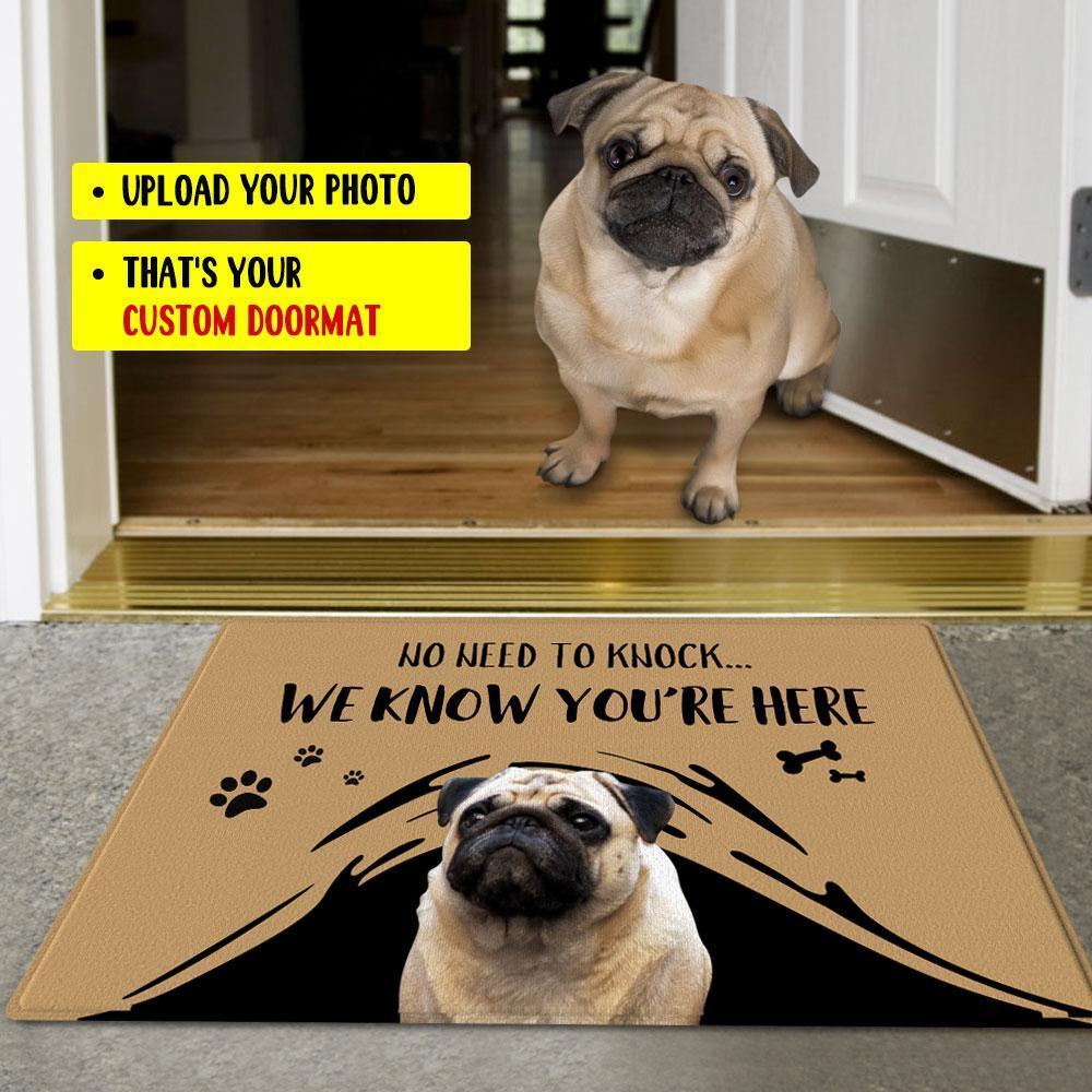 Photo Custom Doormat-No Need To Knock With Your Pet's Photo