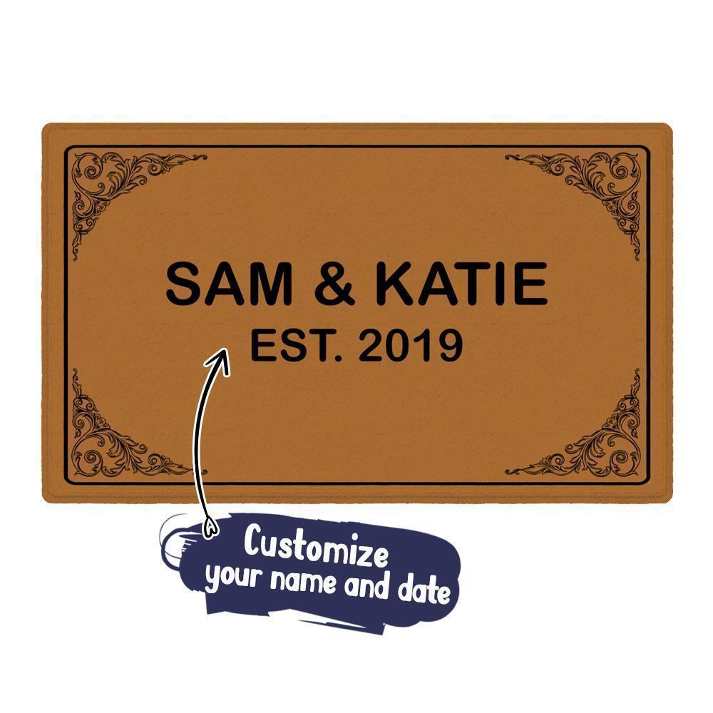 Customized Name Doormat-Personalized Welcome Mat with Your Name