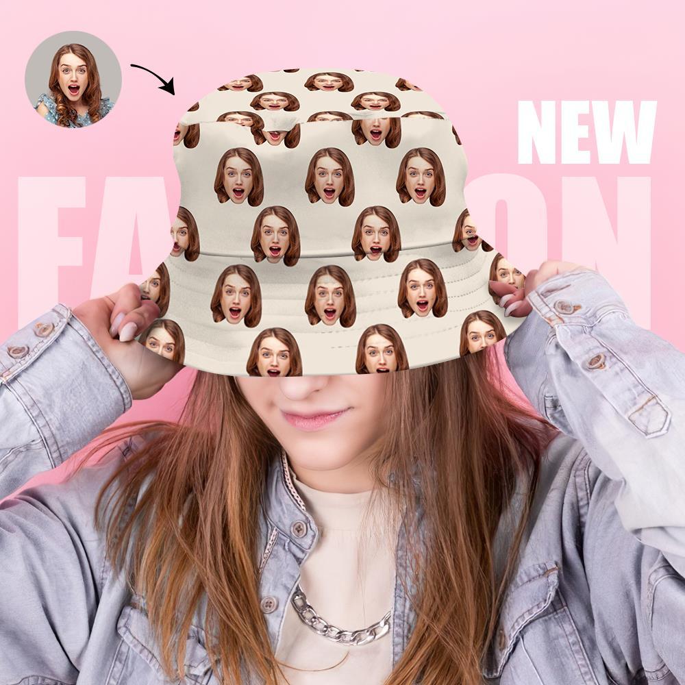Custom Printed Face Bucket Hats - yourphotoblanketuk