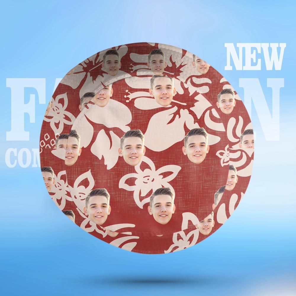 Custom Photo Tropical Flower Print Hawaiian Fisherman Hat Bucket Hat - yourphotoblanketuk