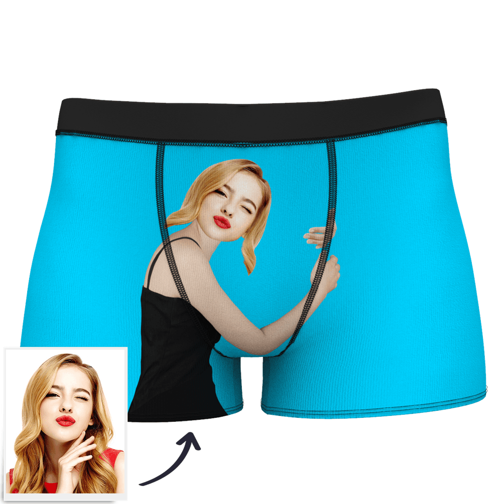 Men's Custom Face On Body Boxer Shorts Funny Face Boxer