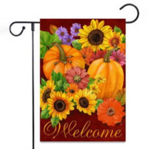 Garden Flag Burlap Fall Garden Banner Garden Flag Yard Halloween Decoration