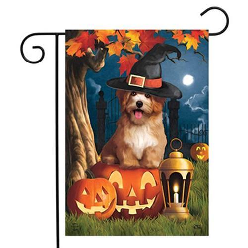 Halloween Yard Decoration Welcome Garden Flag Outdoor Banner Decorative Seasonal Small Burlap Garden Flag