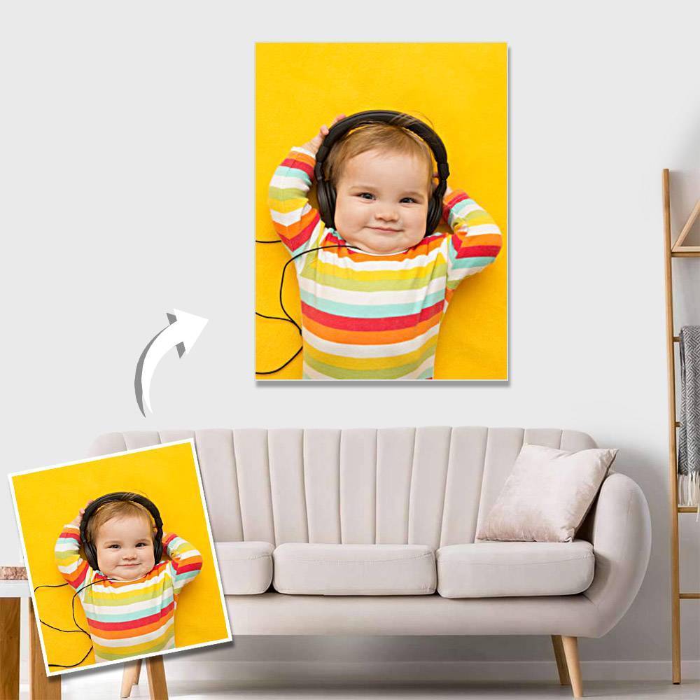 Custom Baby Photo Wall Decor Painting Canvas