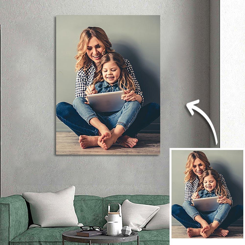 Custom Family Photo Wall Decor Painting Canvas