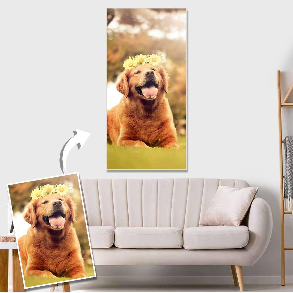 Custom Pet Photo Wall Decor Painting Canvas