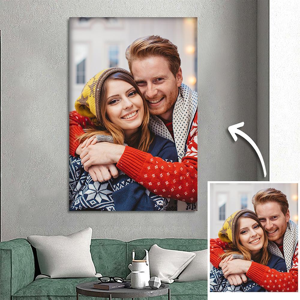 Custom Photo Wall Decor Painting Canvas Festival Gift For Couple