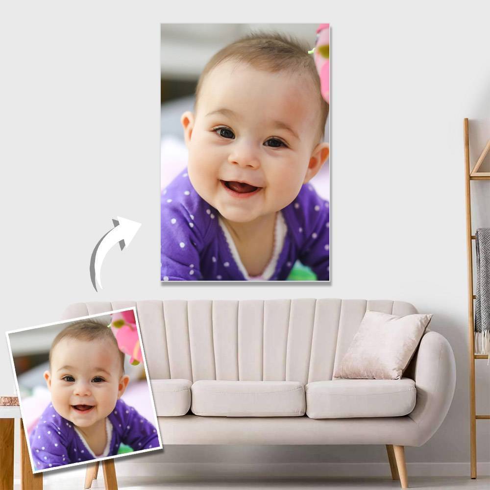 Custom Baby Photo Wall Decor Painting Canvas