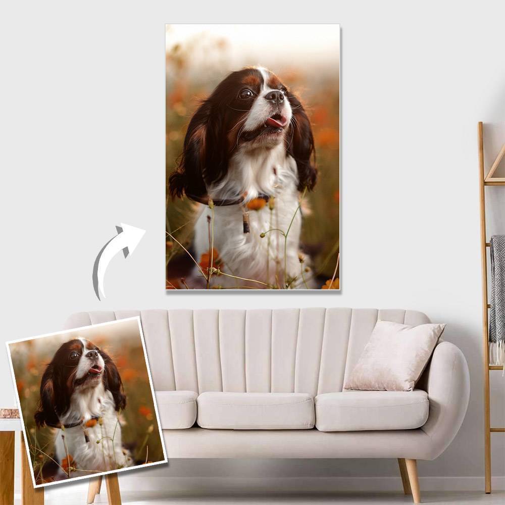 Custom Pet Photo Wall Decor Painting Canvas
