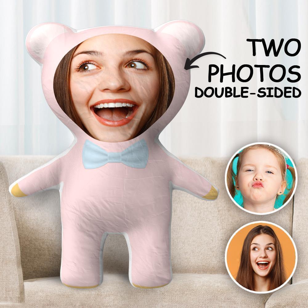 Personalise Body Pillow Photo Face  Pillow Custom Photo Pillow Two Photos Double Sided Pillow Gift Cute Shaped