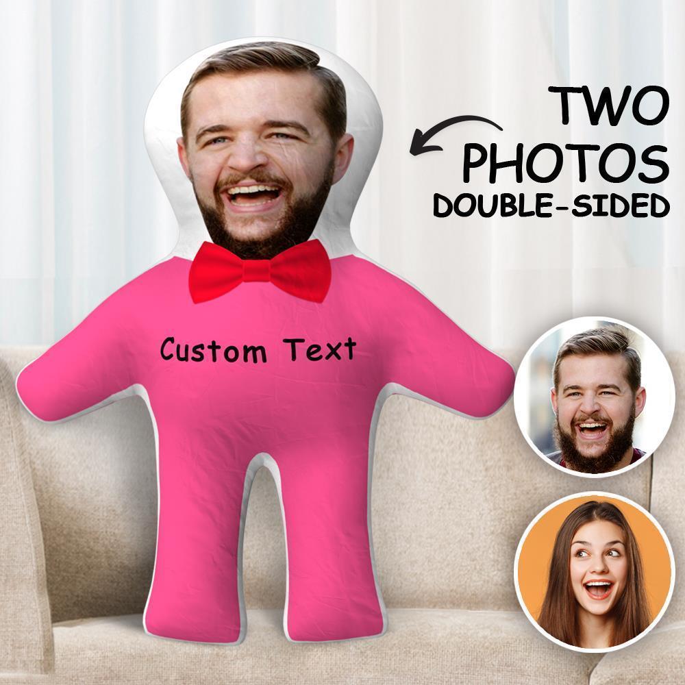 Custom Body Pillow Photo Face  Pillow Two Photos Double Sided Personalise Pillow Gift