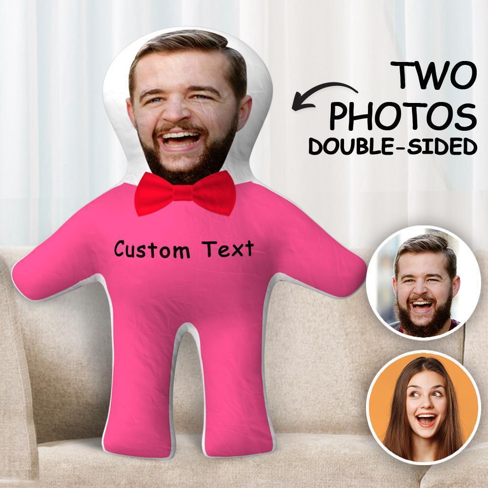 Custom Body Pillow Photo Face Pillow Two Photos Double Sided Personalise Pillow Gift
