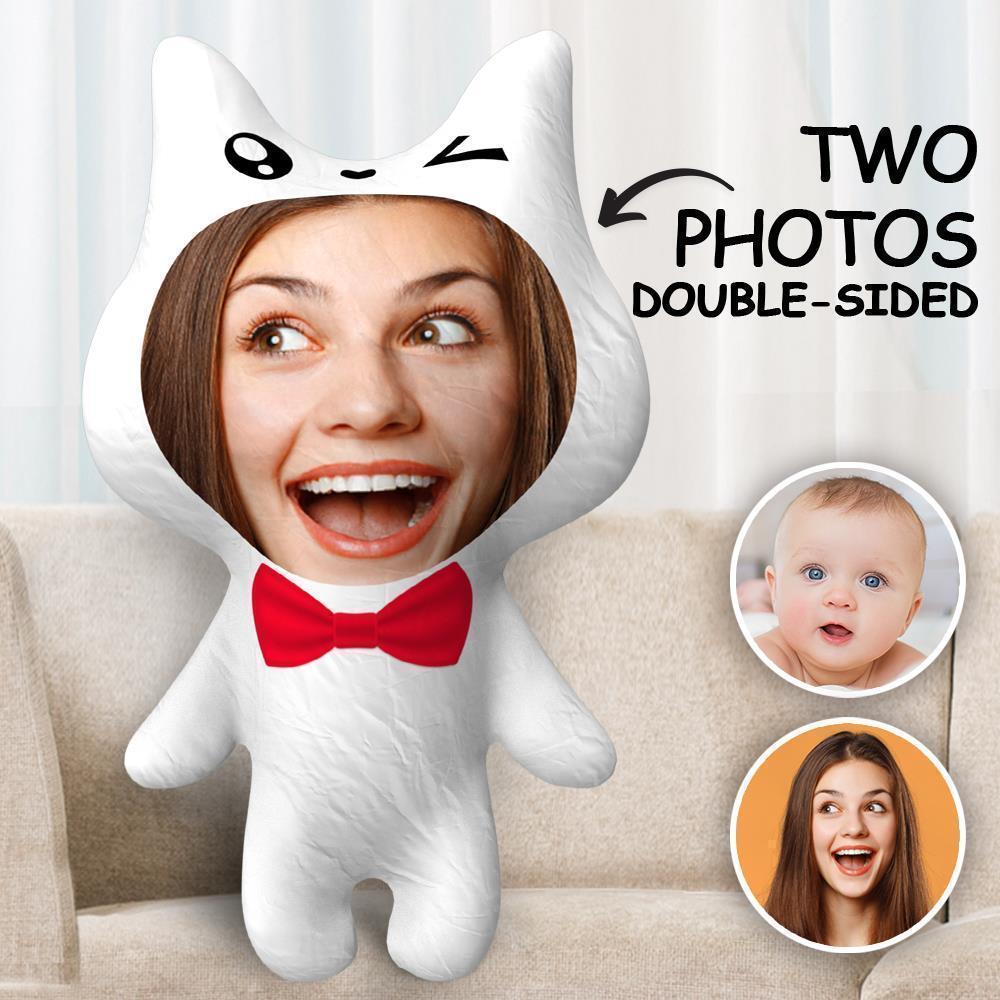 Custom Photo Face Pillow Body Pillow Two Photos Double Sided Pillow Gift Cute Shaped