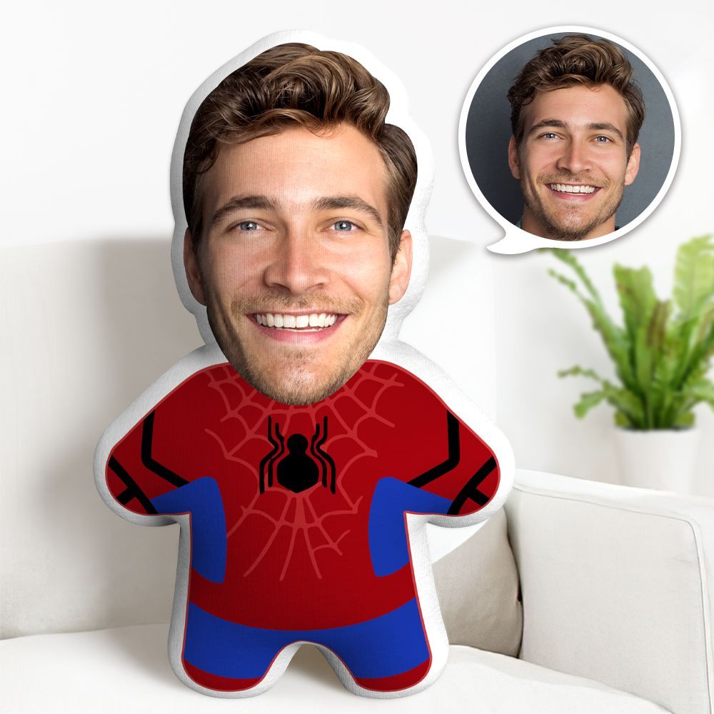 Spider-Man Minime Throw Pillow Custom Marvel Pillow Personalized Photo Minime Pillow - Yourphotoblanket