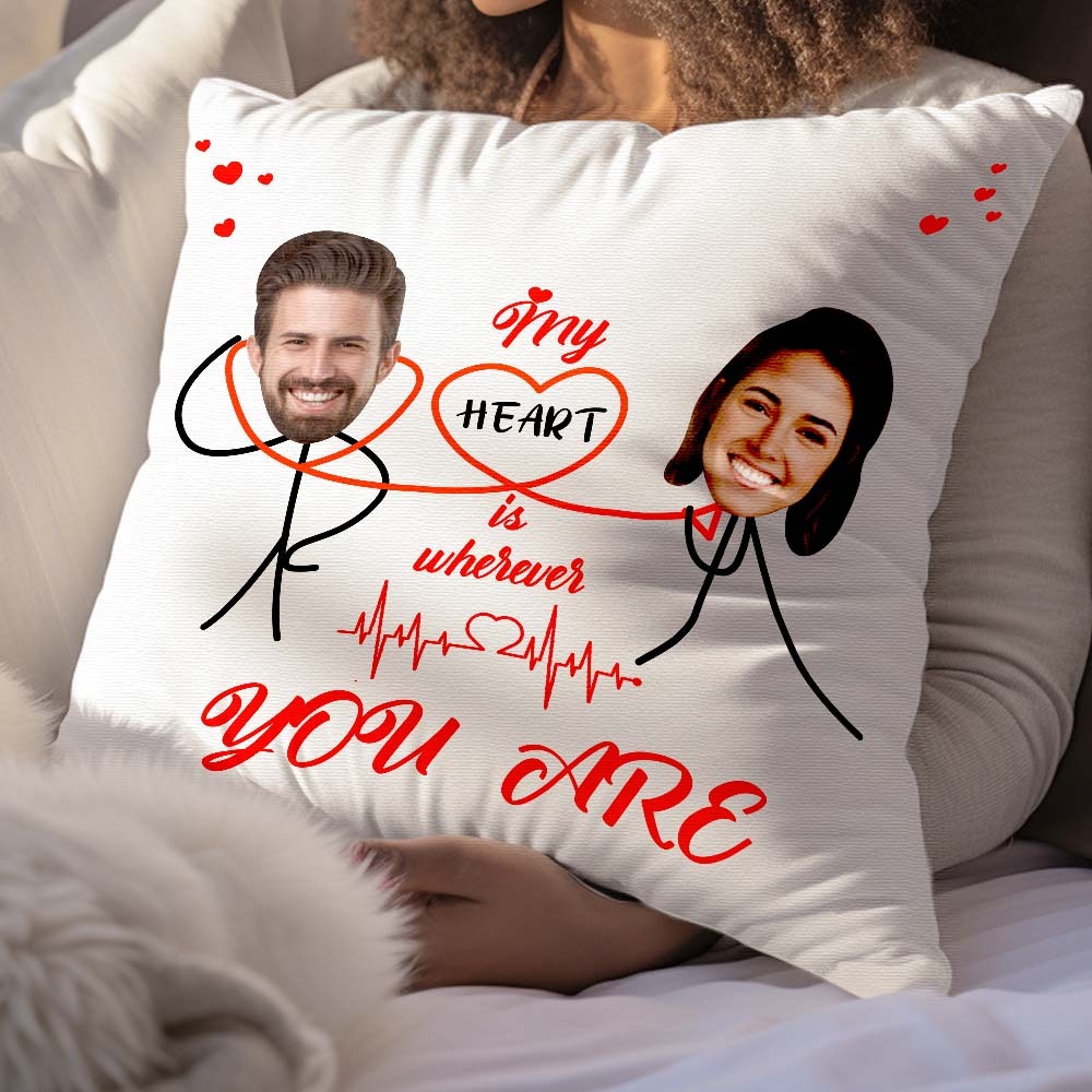 Custom Matchmaker Pillow Heart To Heart Throw Pillow Gifts For Lover - Yourphotoblanket