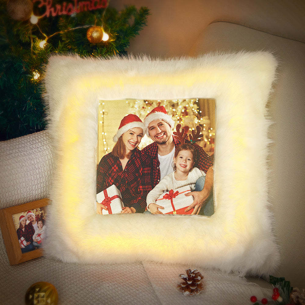 Personalized Photo LED Pillow Special Light Cushion Christmas Day Gift - Yourphotoblanket