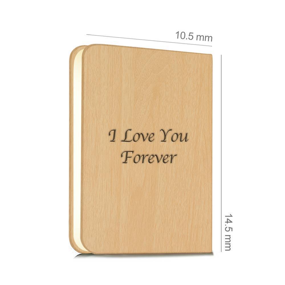 Personalized Amazing Book Lamp Desk, Couple Gift Lamp -  White and Black - yourphotoblanketuk