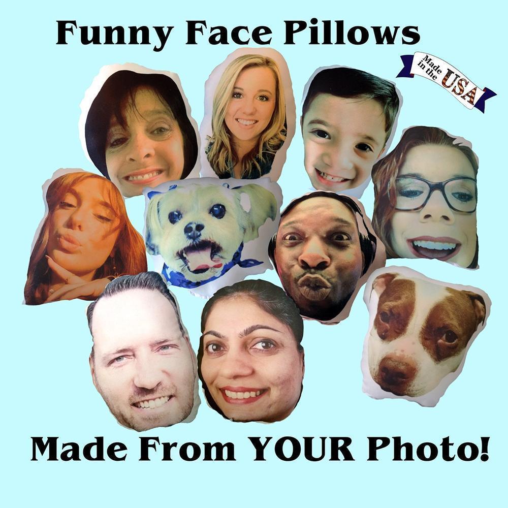 Custom Photo Face Pillow 3D Portrait Pillow-funnyfaces