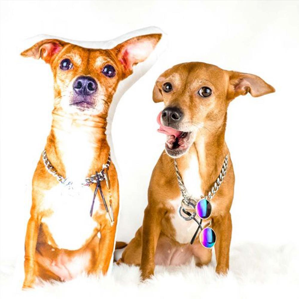 Christmas Gifts Custom Pet Photo Face Pillow 3D Portrait Pillow-cooldog