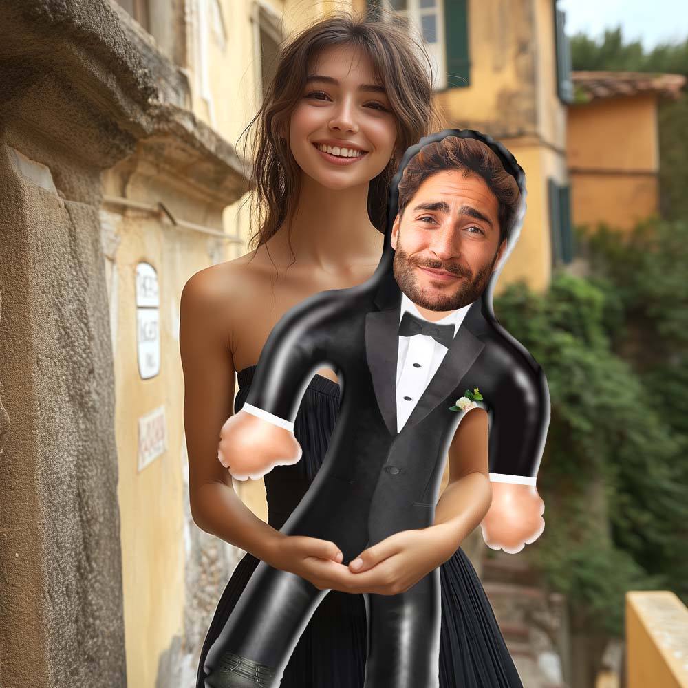 Personalized Groom Blow Up Dolls Unique Wedding Gifts Bachelorette Party Decor - yourphotoblanketuk