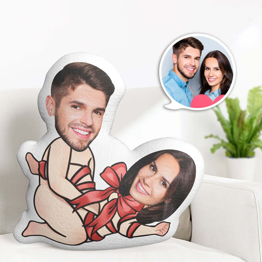 Custom Couple Pillow Valentine's Day Gifts Face Pillow You Are My Gift - Yourphotoblanket