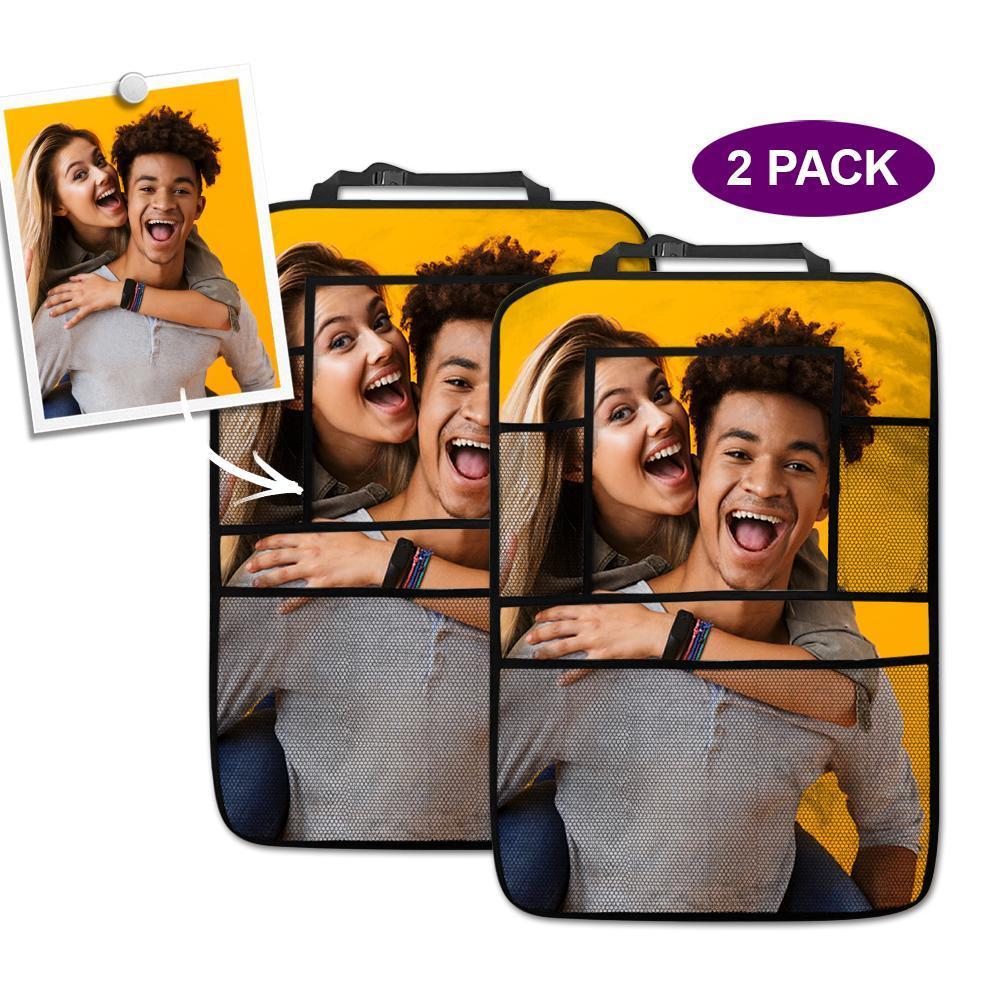 Custom Car Accessories Backseat Storage Bag 2pcs Couples Multi-Pocket