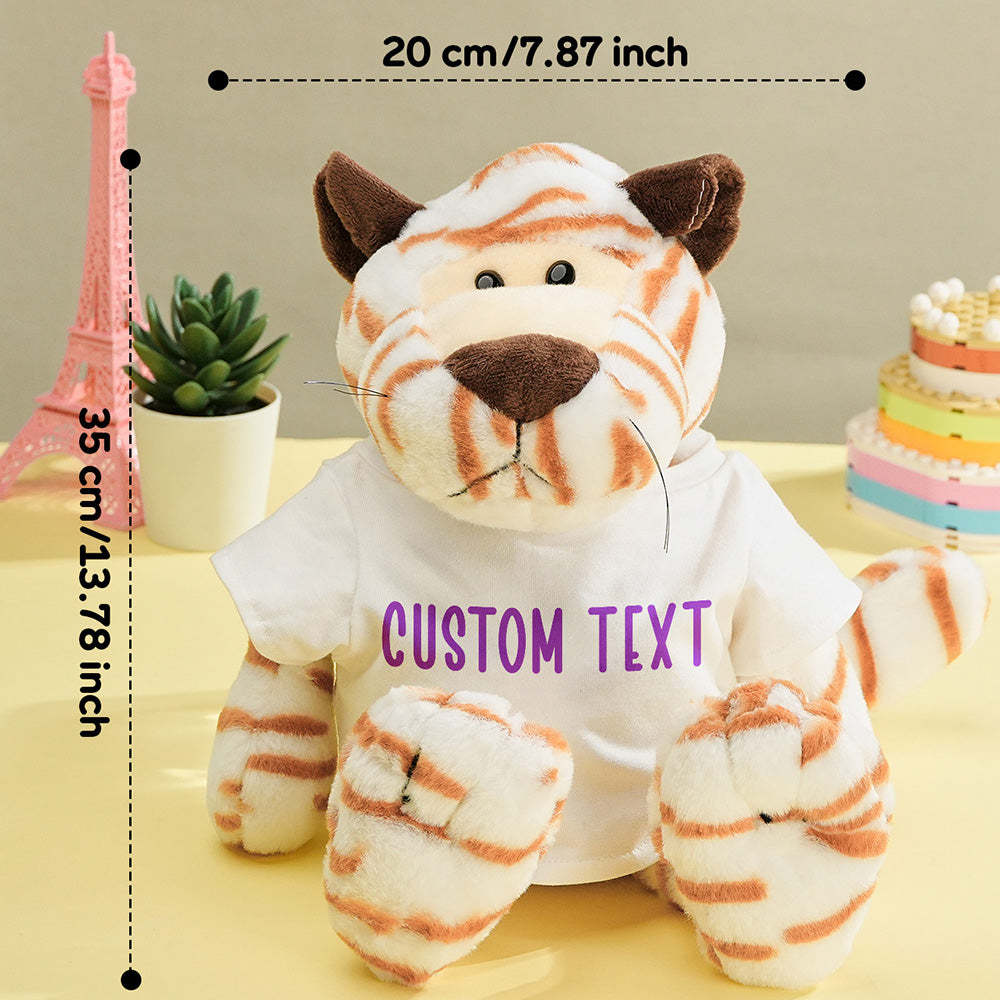 Personalized Animal Plush Stuffed Toy Birth Announcement Gift for Baby Shower - yourphotoblanketuk