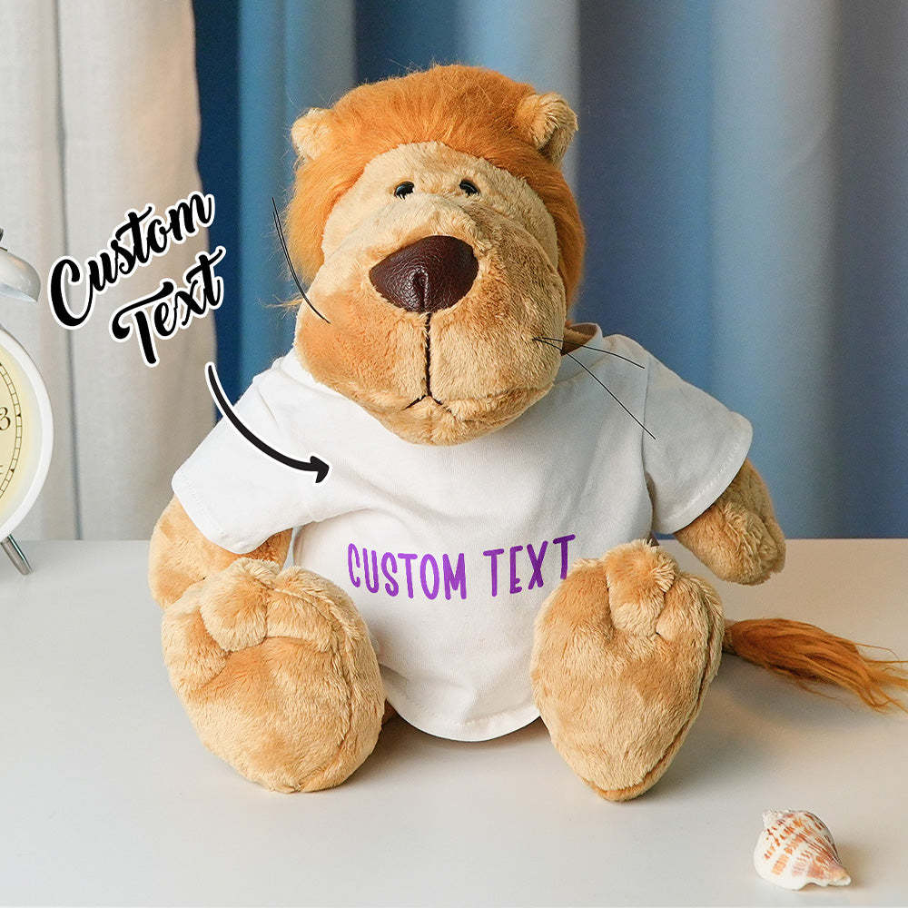 Personalized Animal Plush Stuffed Toy Birth Announcement Gift for Baby Shower - yourphotoblanketuk